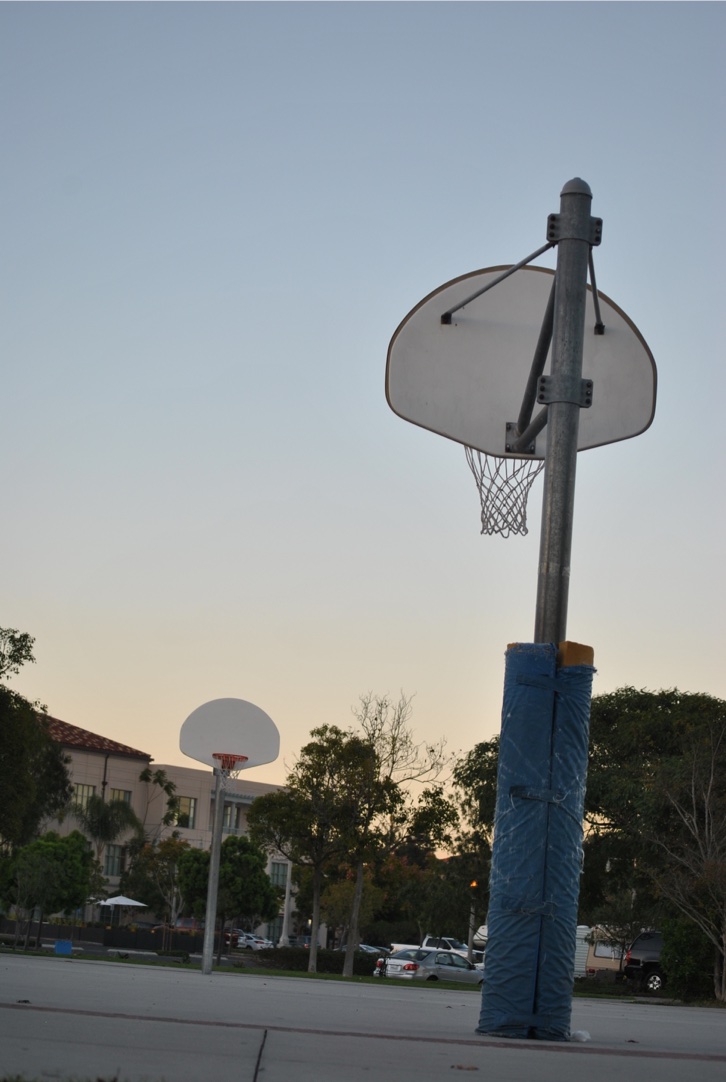 Outdoor hoop in Point Loma